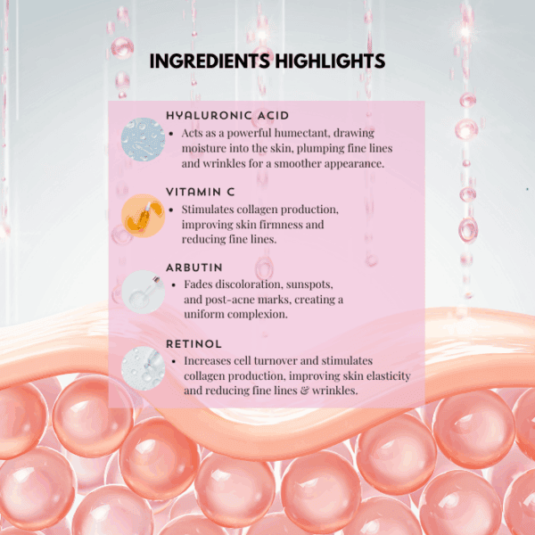 Hyaluronic Acid anti-aging skincare ingredient for smoother, hydrated skin.