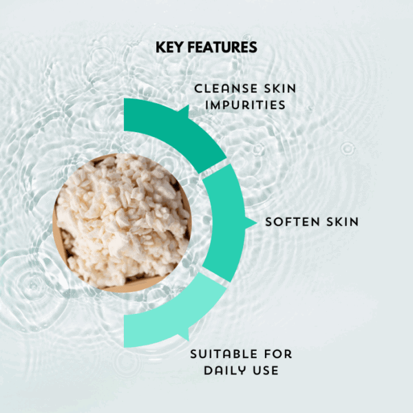 Alluora natural skincare exfoliant, gentle and effective for daily skin cleansing and impurities removal.