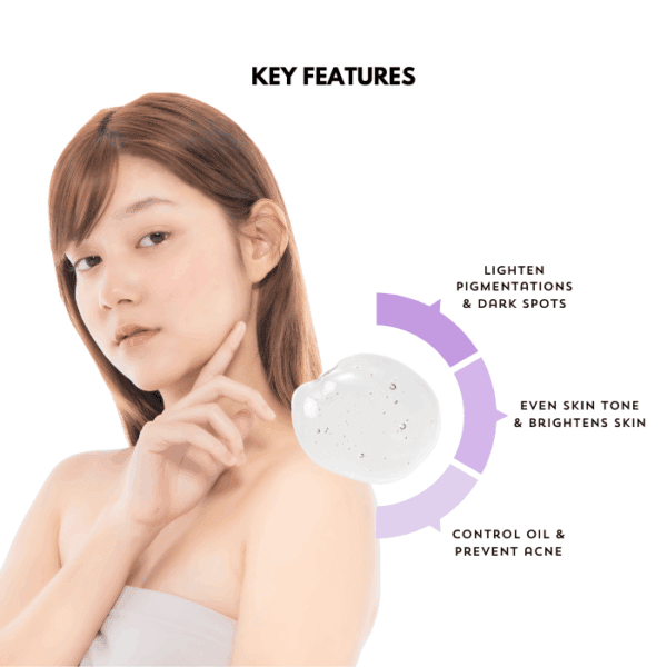 Clear skin benefits with skincare, dark spots, and acne prevention by Alluora.