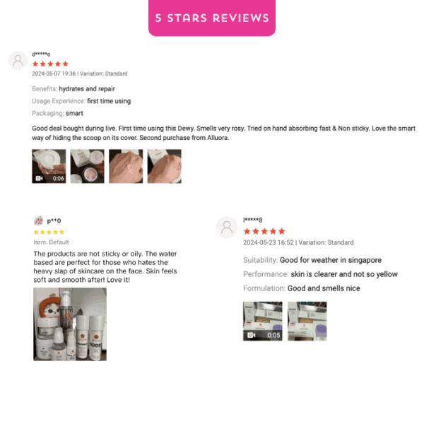 Alluora skincare hydrating and repair products for healthy, glowing skin.