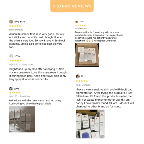 Sunblock skincare products for sensitive skin, featuring Alluora's natural, non-oily, and travel-friendly sunscreen options.