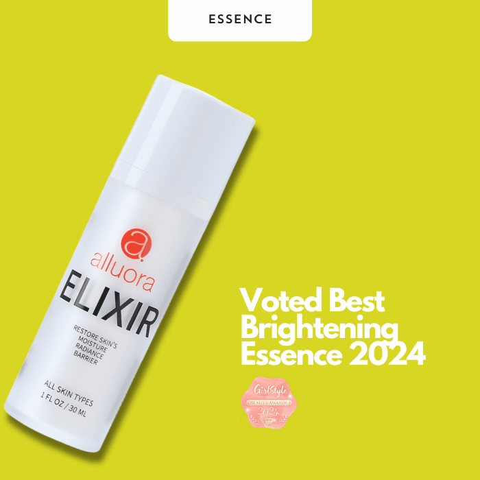 Allura elixir brightening skincare product for glowing skin.