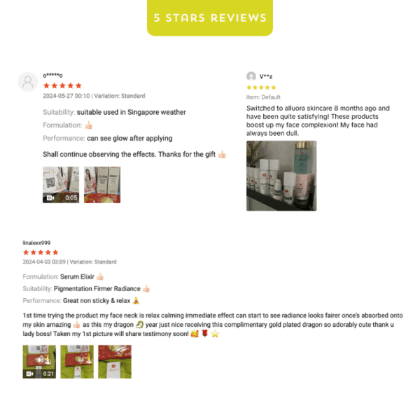 Allura skincare products, face serum, and pigmentation treatment for radiant skin.