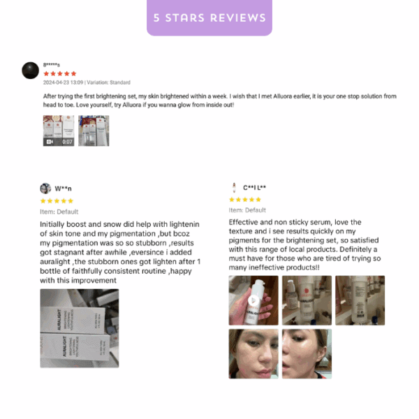 Alluora skincare products for radiant skin, brightening serums, and effective skincare solutions.