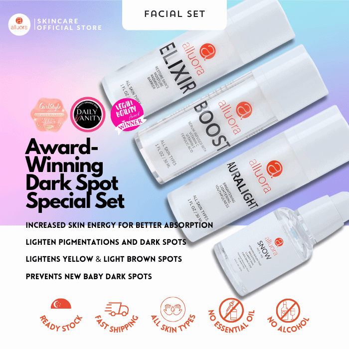 Elixir dark spot treatment for skin, award-winning skincare set for dark spots.