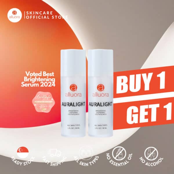 Voted best brightening serum 2024 by Alluora for radiant skin and youthful glow.