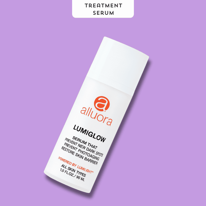 Allura Lumiglow treatment serum for dark spots and photoaging, 90ml, skincare for all skin types.
