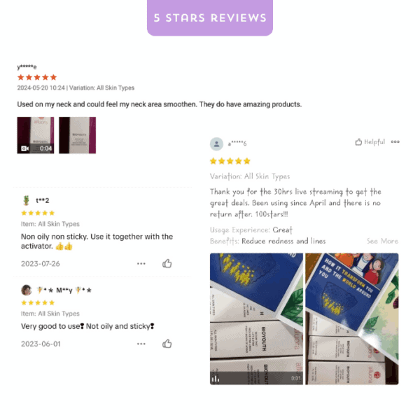 Silky skincare serum bottles for all skin types, anti-redness, and anti-line benefits.