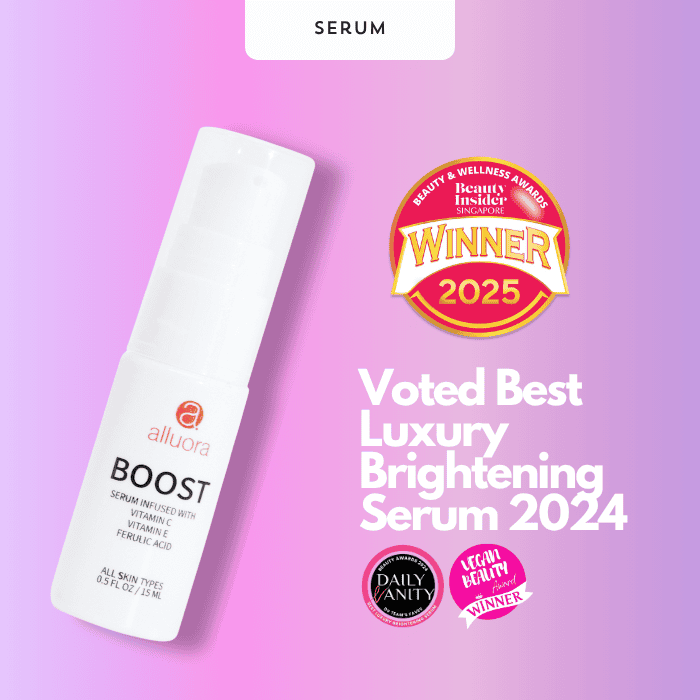 Glow-enhancing luxury brightening serum from Alluora, awarded Best 2024 by Beauty Insider.