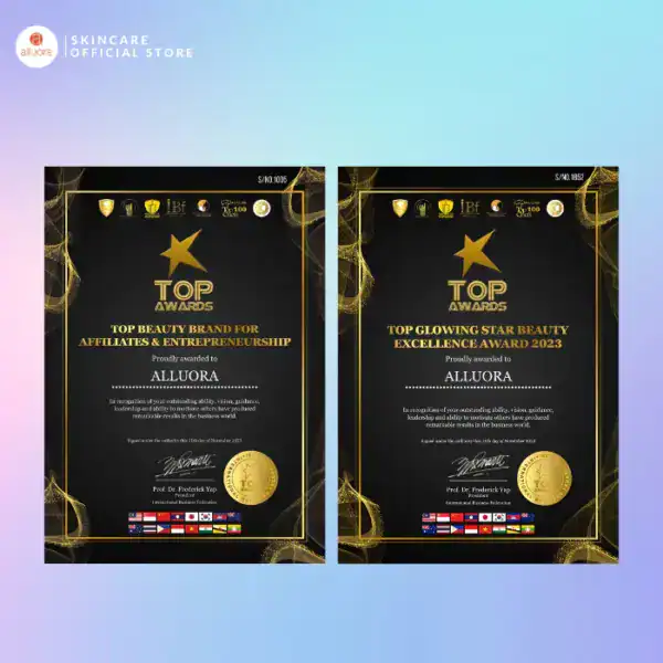 Award-winning skincare and beauty brand Alluora recognized for excellence in affiliate marketing and entrepreneurship.