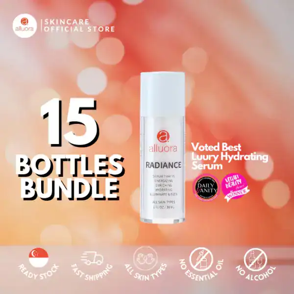 Alluora luxury hydrating serum for glowing skin.