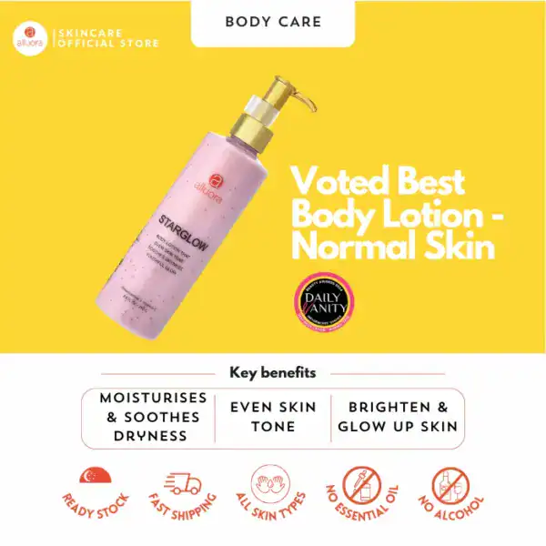 Voted best body lotion for normal skin. Moisturizes, soothes dryness, and brightens skin for a glowing look.